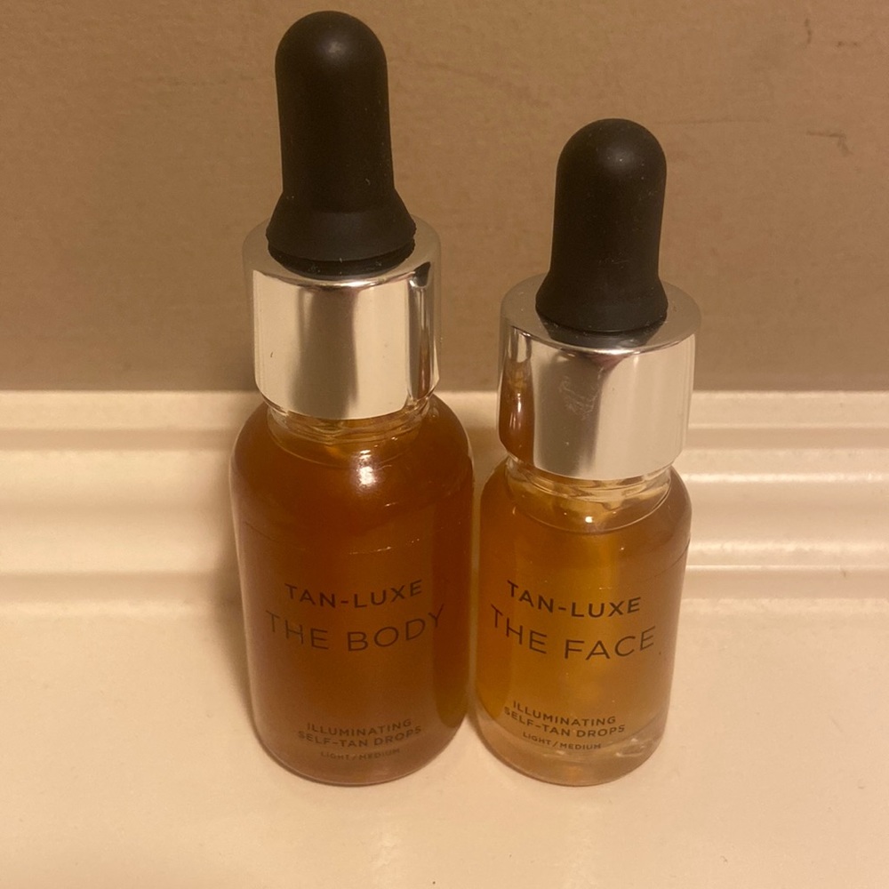 Tan-Luxe Body and Face set. Light-Medium.